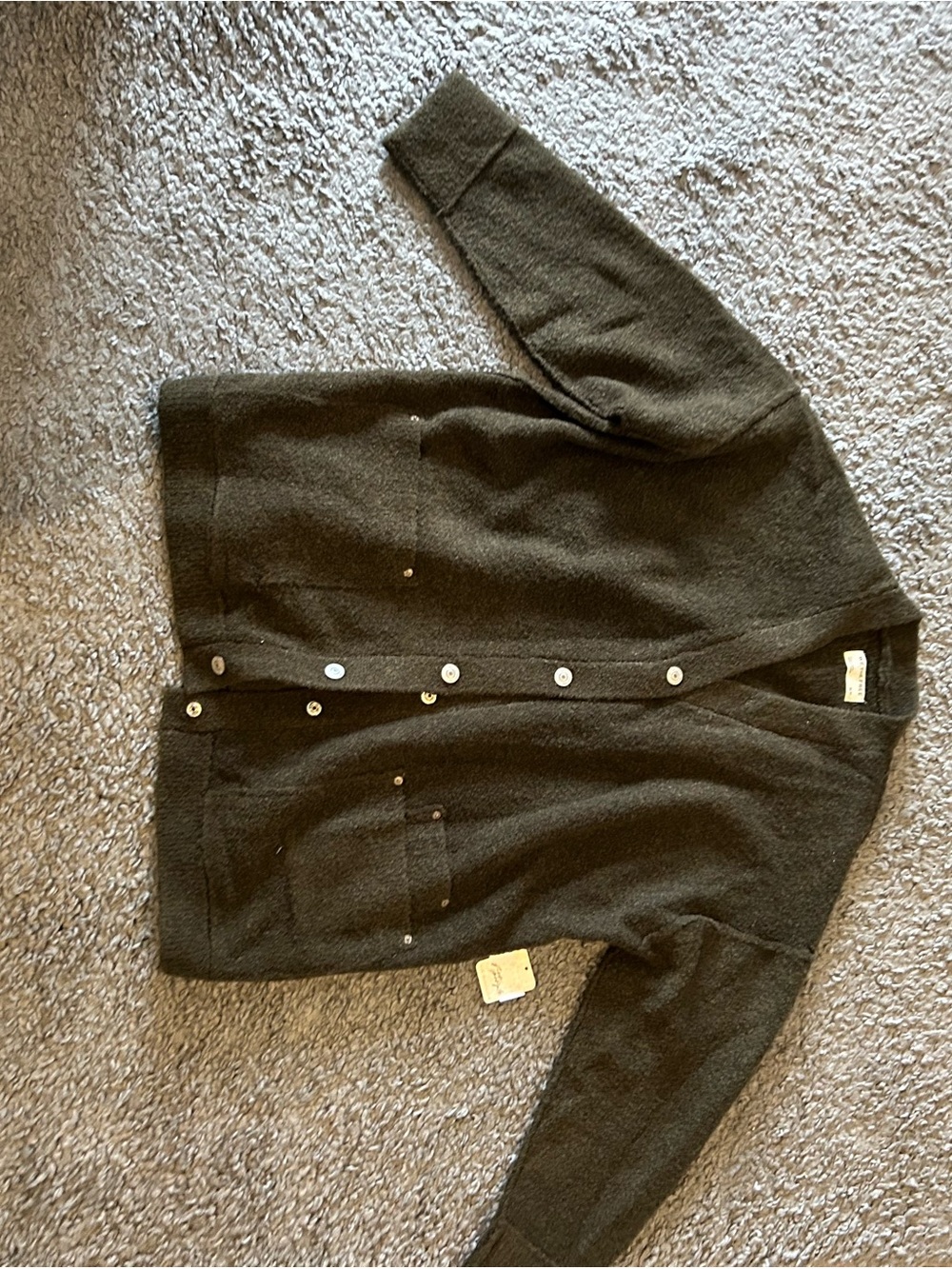 We The Free army green Cardigan